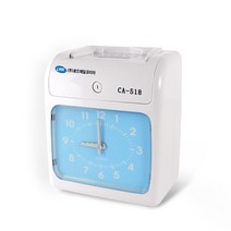 로드메일코리아 출퇴근기록기 아날로그 CA-518 블루+출퇴근카드 100매, 단품