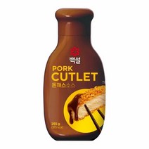 CJ 백설 돈까스 소스 255g 우스타소스 데미그라스소스 오므라이스소스 튀김소스 고급스러운풍미, 3개