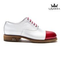 LAMBDA 람다 클래식 골프화 포르토 레드 화이트