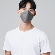 케어핏 입체형 KF94 100매 국산 컬러 대형 황사마스크, 입체형KF94 대형(멜랑딥그레이100)