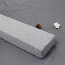 침대 사이쿠션 틈새 직사각쿠션, 150cm 길이의 밝은 재
