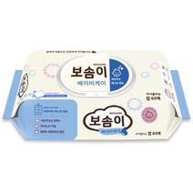 보솜이 유아용물티슈 캡형 60매, 1개