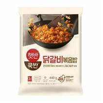 CJ더마켓 탕비실 업소용 식당용 PC방 탑티어 햇반쿡반 닭갈비볶음밥 간편식 컵밥 국밥 냉동밥 솥밥 점심 도시락 440G, 38개