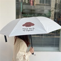 떨샵 감성캐릭터 접이식우산 양산 곰돌 댕댕이 우산