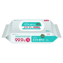 파란물산특가_[국내산] 그린핑거 손소독 물티슈 살균 캡형 30매, 본상품선택