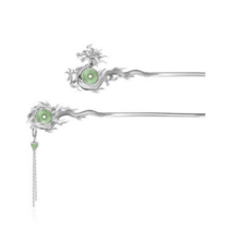 한푸 머리장식 뒤꽂이 사극소품 성격 중국 스타일 실버 핀 현대 미니멀리스트 드래곤 핀