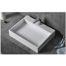 HSL-G25 소피아 사각 액상 아크릴 레진 고급 세면기 600X500(벽걸이 가능)