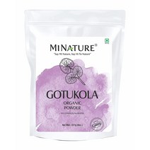 Minature Mi natural USDA 유기농 고투 콜라 파우더(센텔라 아시아티카) | 227g(1/2파운드) 기억력 향상 및 건강한 신경계를 위한 아유르베다 허브 비건 비