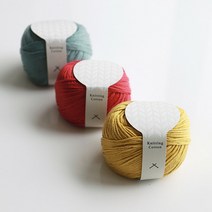 신색상 추가 니팅 코튼 다루마 약간의 기모가 있는 100% 면사 리네아 뜨개실, 05 레드