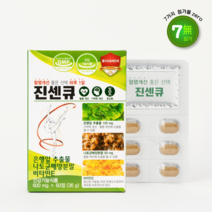 바른뉴트리 진센큐 은행잎추출물 나토키나제 토코페롤 영양제 혈행 기억력 개선에 도움, 60정, 1개