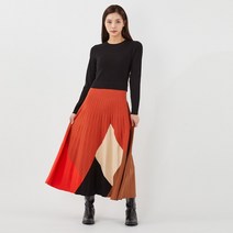 [22 신상] 니트 배색 프린팅 립 원피스 (BFOCX7981)