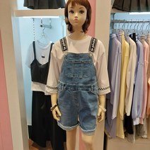애플핑크 아주편한여름멜빵청반바지5부바지APP9R303GSL 산본뉴코아