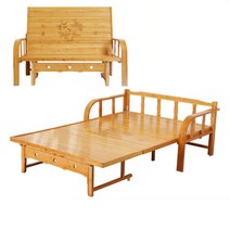 다소미얼 Jun.11 131번 대나무침대 접이식 2인용 점심식사 1인용 거실 낮잠 선베드 1.2가구 1.5m 간편소파 베드 겸용Z, 12_[보강 소파 침대] 1.5 폭 x 2.05 미터