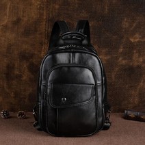 남자백팩 직장인백팩 비즈니스 노트북가방 레트로 미니 배낭 2022 정품 가죽 다기능 배낭 빈티지 수제 가슴
