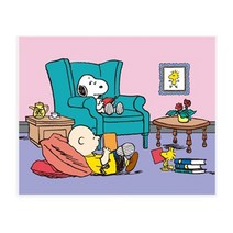 DIY 스누피 피너츠 DAILY 보석십자수 세트 40x50 큐빅 페인팅, COSY DAY
