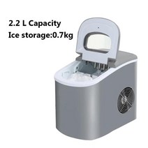EDTID-12kgs/24H 휴대용 자동 제빙기 가정용 총알 둥근 얼음 기 가족 바 커피숍 용 기계 EU/US/UK 플매트, 03 AU_02 English panel, 02 silver