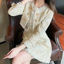 블루레이스 블루레이스 럭셔리트위드원피스+자켓SET_B3S1OP3221