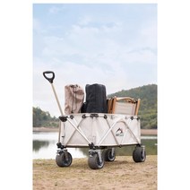 룰루위크 접이식 캠핑 전동웨건, 1개, 블랙