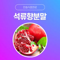 [한솔식품원료] 석류향분말 (pomegranate flavor powder) (분말 Type) [50g/100g/1kg/5kg/10kg], 100g