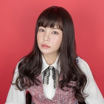 투애니위그 인모믹스 통가발 9종 통풍좋은 항암여성추천 탈모가발 여자통가발, 1개, 8. 사선 루즈웨이브 자연갈색