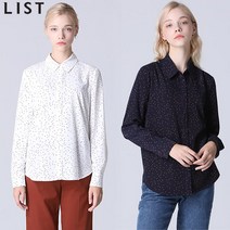 리스트 코튼 내추럴 노치넥 셔츠 TWWSTM60110 NA