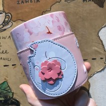 스타벅스 중국 2020 벚꽃MD 2차 고양이 도안 인조가죽 홀더 싸이렌 로고 핑크 머그 355ml (3/24출시 3/26부터 순차배송)