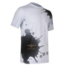 [아티누스] AT-587 먹물 에깅 반팔 티셔츠 (라이트 그레이)