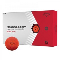 캘러웨이 슈퍼패스트 볼드 골프공, Red, #1-#4, 15-Ball Pack