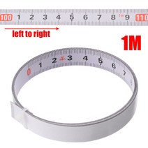 측정기 자기 접착 측정 도구 미터 톱 트랙 줄자 강철 눈금자 테이프 1235M, 1M_Left to Right