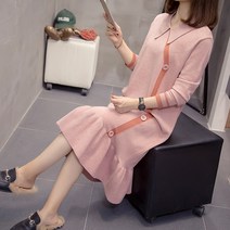HQINT 여성 원피스 겨울 가을 긴팔 반팔 롱원피스 니트원피스 캐주얼 정장원피스 하객원피스 하객룩 빅사이즈 여자 ZB-49454