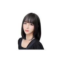 PZ 가발 보브 세미롱100%인모 풀위그 가발 여성 여성 손으로 심는 것 여성용 의료용 앞머리 빳빳이 작은 얼굴 장착 간단 가볍다 항균헤어네트 포함