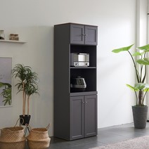 [1만원 즉시할인]장인가구 셰리GR 1800 렌지대 밥솥 수납장, 그레이