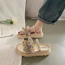 POEDAGAR 여성 슬리퍼 편한 여성 샌들 슬리퍼 소프트 여성 리본 샌들