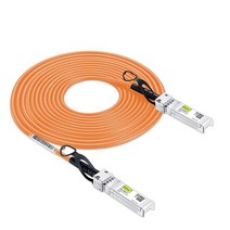 [화이트] 컬러 10G SFP+ DAC 케이블 - 시스코 SFP-H10GB-CU5M 유비퀴티 유니파이 디링크 슈퍼마이크로 넷기어 미크로틱 포티넷용 트위낵스 SFP 케이블, Orange, 5m