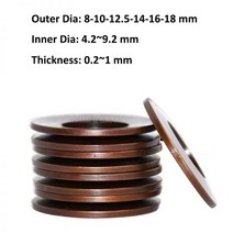 압축 벨빌 디스크 스프링 접시 와셔 충격 흡수기 60Si2MnA OD 8mm 10/12.5mm 14mm 16/18mm ID 4.2 ~ 9.2mm 두께 0.2 ~ 1mm, 12.5x6.2x0.7mm (A)_10pcs
