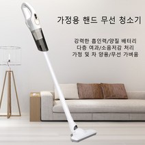 가정용 핸드 무선 대공률 청소기 차량용 소형 청소기, 화이트