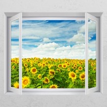 아트박스/꾸밈 cc065-기분좋은해바라기_디자인시트지, F타입-러블리베이지