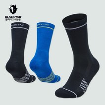 블랙야크 등산양말 마운틴테크니컬삭스 2BYSCX3906 중목 등산 아웃도어 사계절 스포츠 삭스, 26, 블루