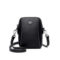 파우치 LDCHNH 가죽 핸드폰 가방 여성 메신저 작은 썸머 휴대폰 수직 미니 백 숄더백 Color B Size 1ps