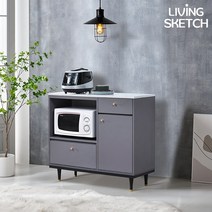 [에센홈] 그레타 1000 주방 렌지대 뷔페장 국내제작