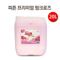 [UNIQ] 피 죤 대 용 량 2 0 L 말 통 프 리 미 엄 핑 크 로 즈 섬 유 유 연 제, 1통, 20L