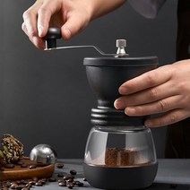 수동 원두 커피 그라인더 세라믹날 커피밀 커피분쇄기 핸드밀, 혼합색상