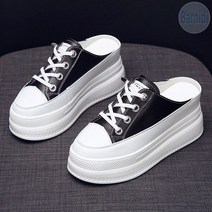 여자 7cm 통굽 뮬 슬리퍼 운동화 블로퍼 스니커즈