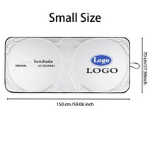 foldable car windshield sunshade visor cover parasol coche logo window block anti-uv for subaru asce, 150 x 70스바루로고