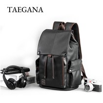 TAEGANA 남자 가죽 백팩 노트북백팩 직장인 여행용 슬림 학생 백팩 MY6083