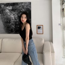 핏앤제이ㅡ 로아크 레이론 끈 나시