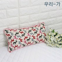 우리가 수제 순면100% 밤비삥 푹신한 유아 편백 메밀 베개커버 25x45(커버만)