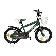 옐로우콘 어린이자전거 데크 18형 네발 유아 보조바퀴자전거, 데크(18형 매트그린)