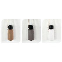 보틀 드링크백 미니에코백 포켓백 냉온텀블러, 누빔 텀블러백(그레이)