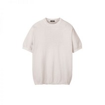 ALLEGRI 크림 Summer Cotton 라운드 스웨터 ARSW3B304CR -